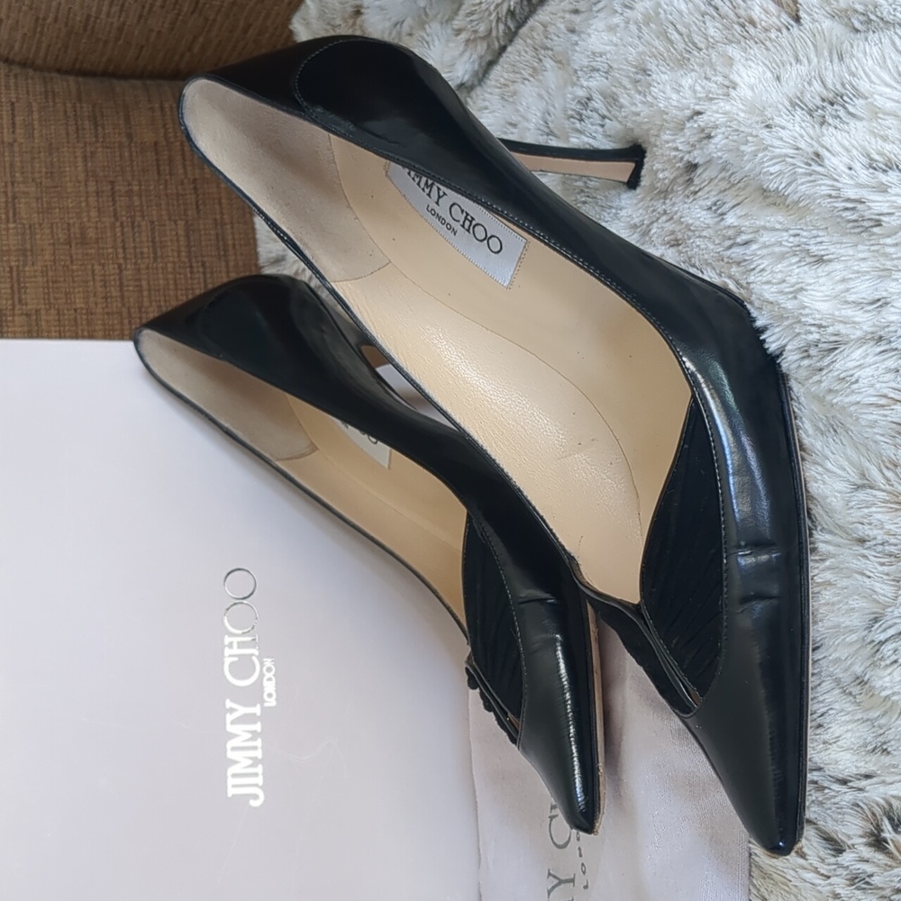 *RESERVED* 39.5 Jimmy Choo Black Pointed-Toe Pumps